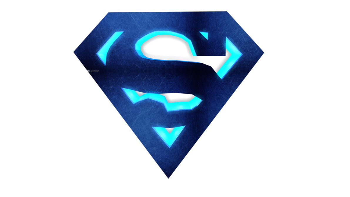 superman symbol blue
