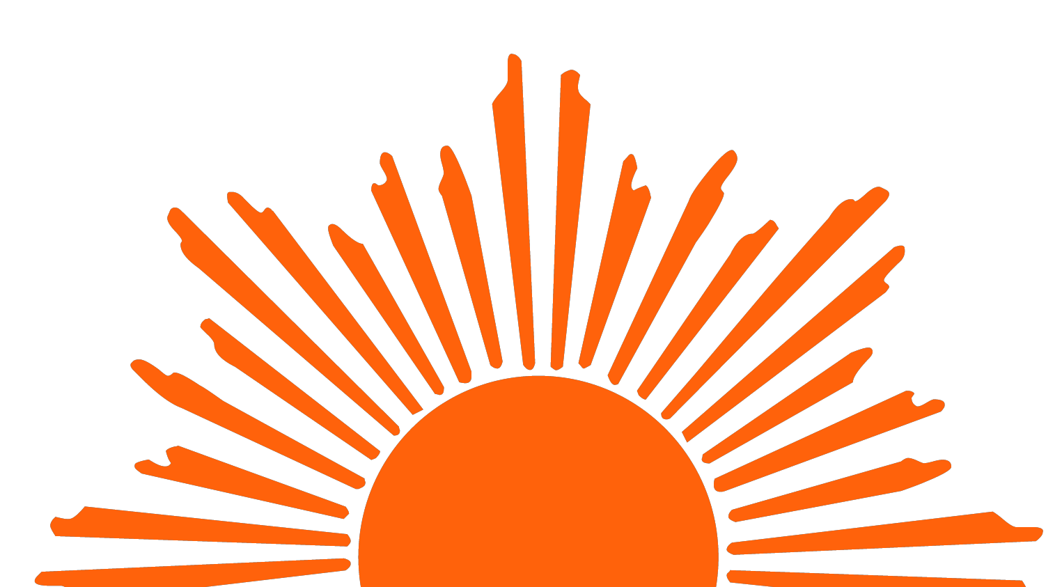 Orange Sun Clipart