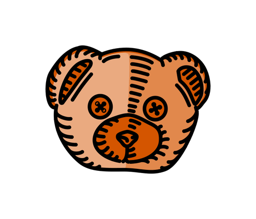 Teddy bear siluet | Domain publik vektor