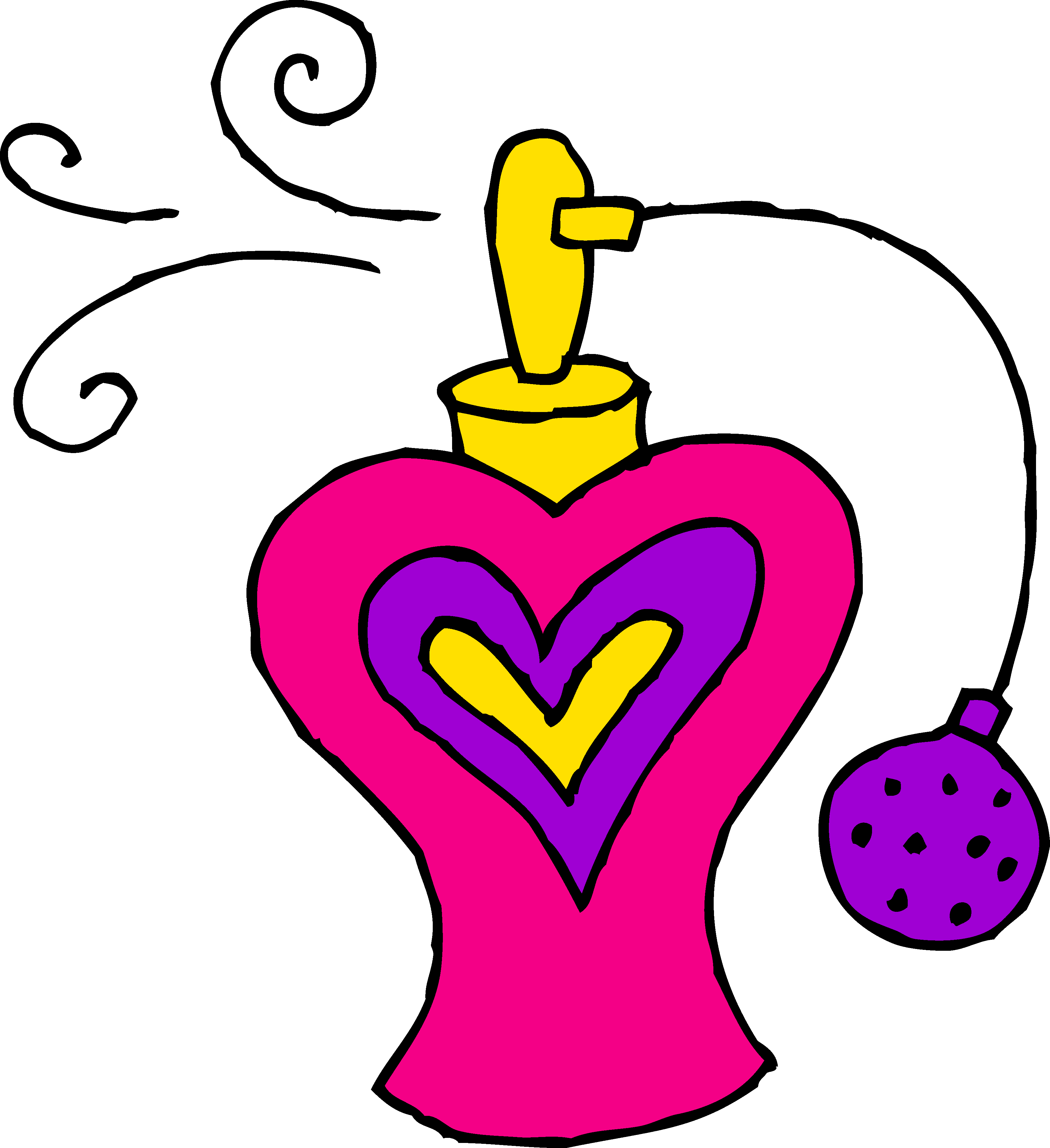 Perfume bottle cartoon clip art