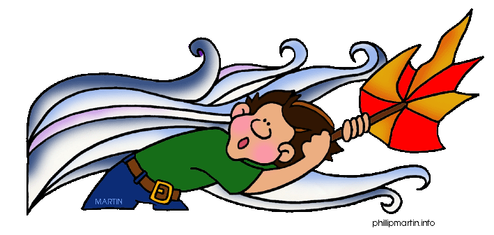 Windy day clipart