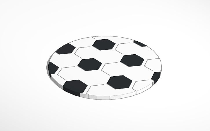 3D design 2D Soccer Ball | Tinkercad
