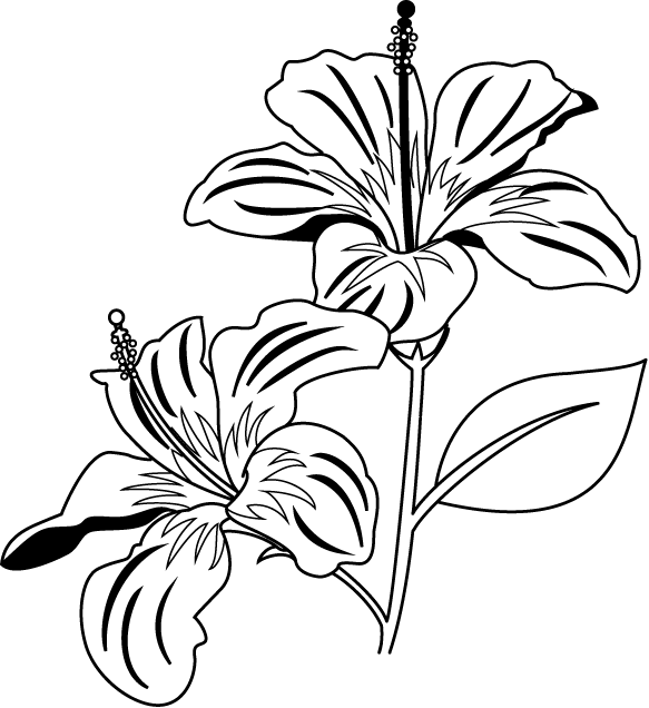 flower clipart coloring - photo #17