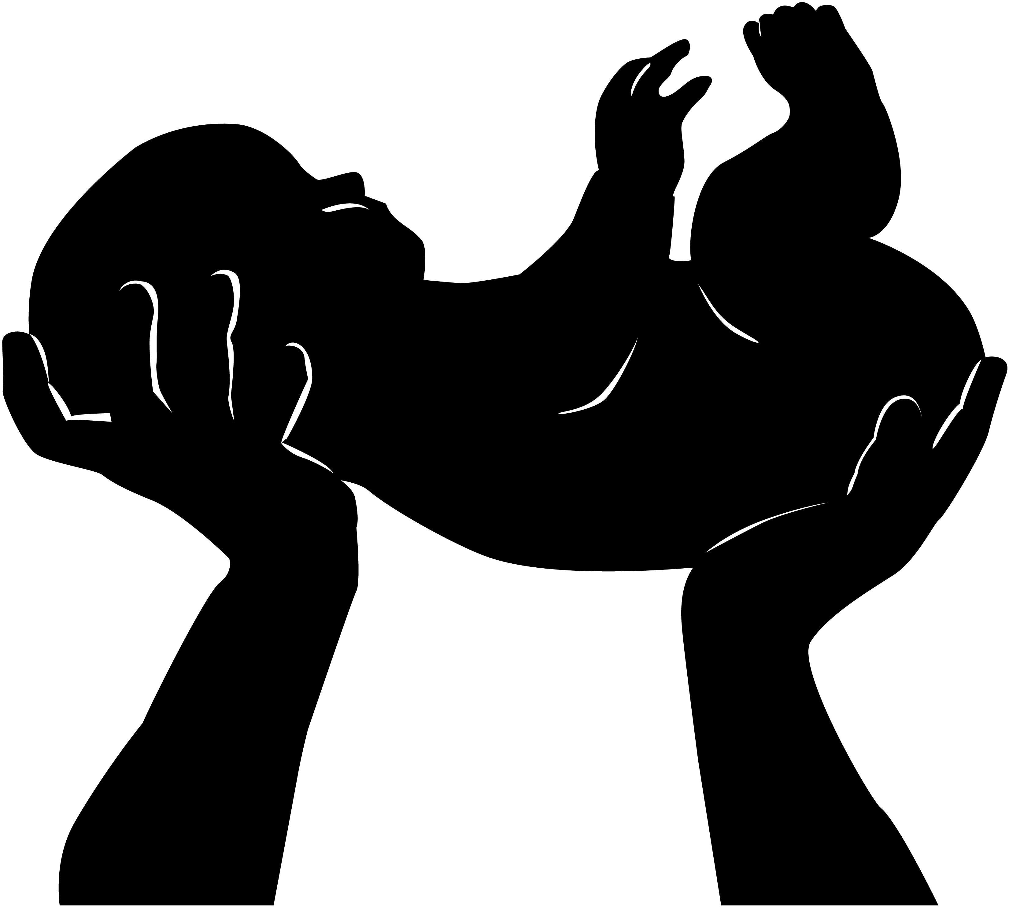 Baby feet silhouette. 3 baby feet silhouette. Free cliparts that you can download to you computer and use in your designs. Baby Silhouette