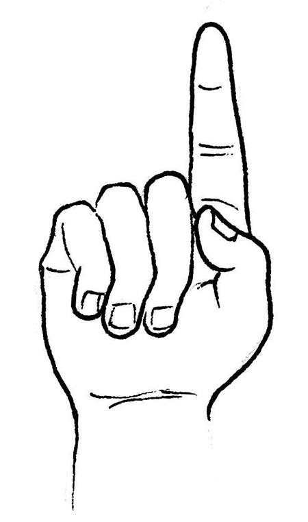 clipart of middle finger - photo #28