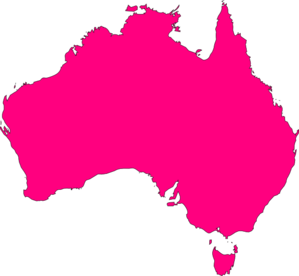 Pink Australia clip art - vector clip art online, royalty free ...