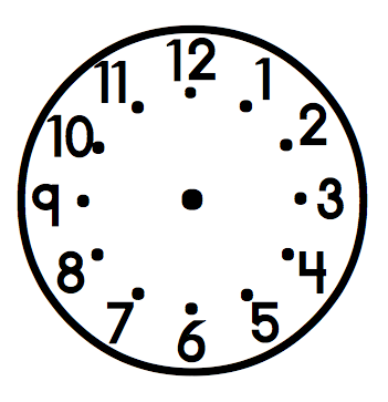 Blank Clock Clipart - Tumundografico