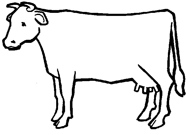 clip art cow outline - photo #7