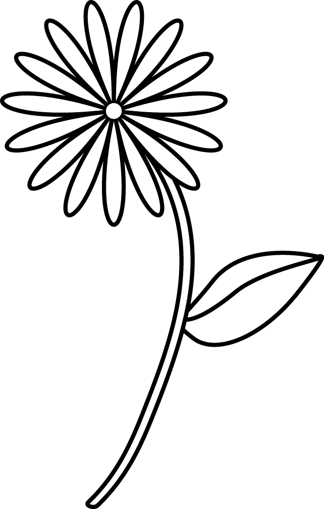 Simple Drawings of Flowers | Free coloring pages, free printable ...