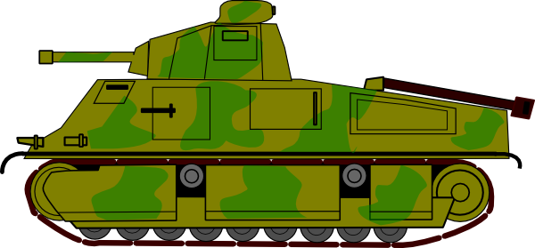 Military Tank Clip Art - vector clip art online ...