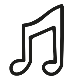 Musical note hand drawn outline vector icon | Free Music icons