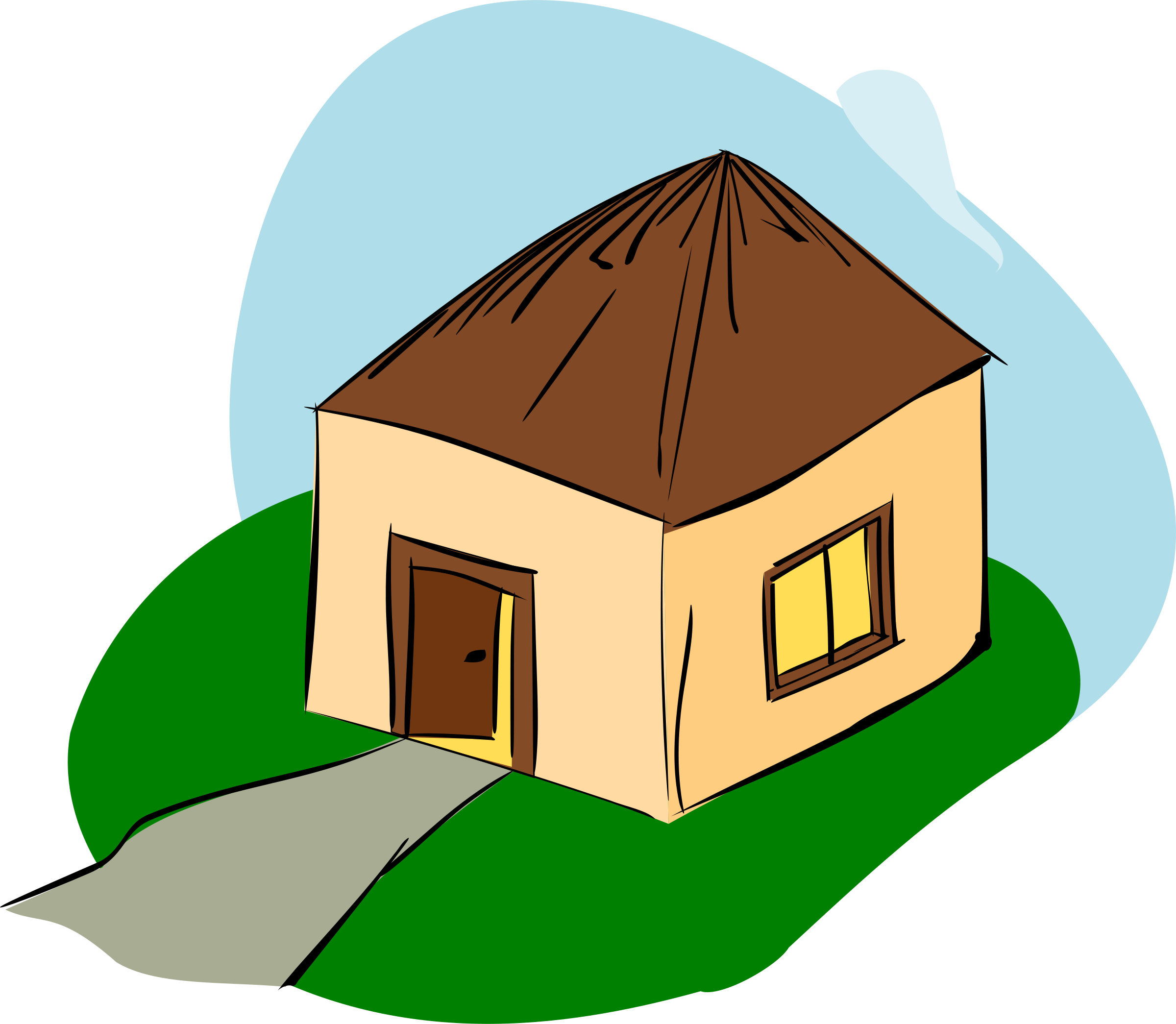 grass hut clipart - photo #25