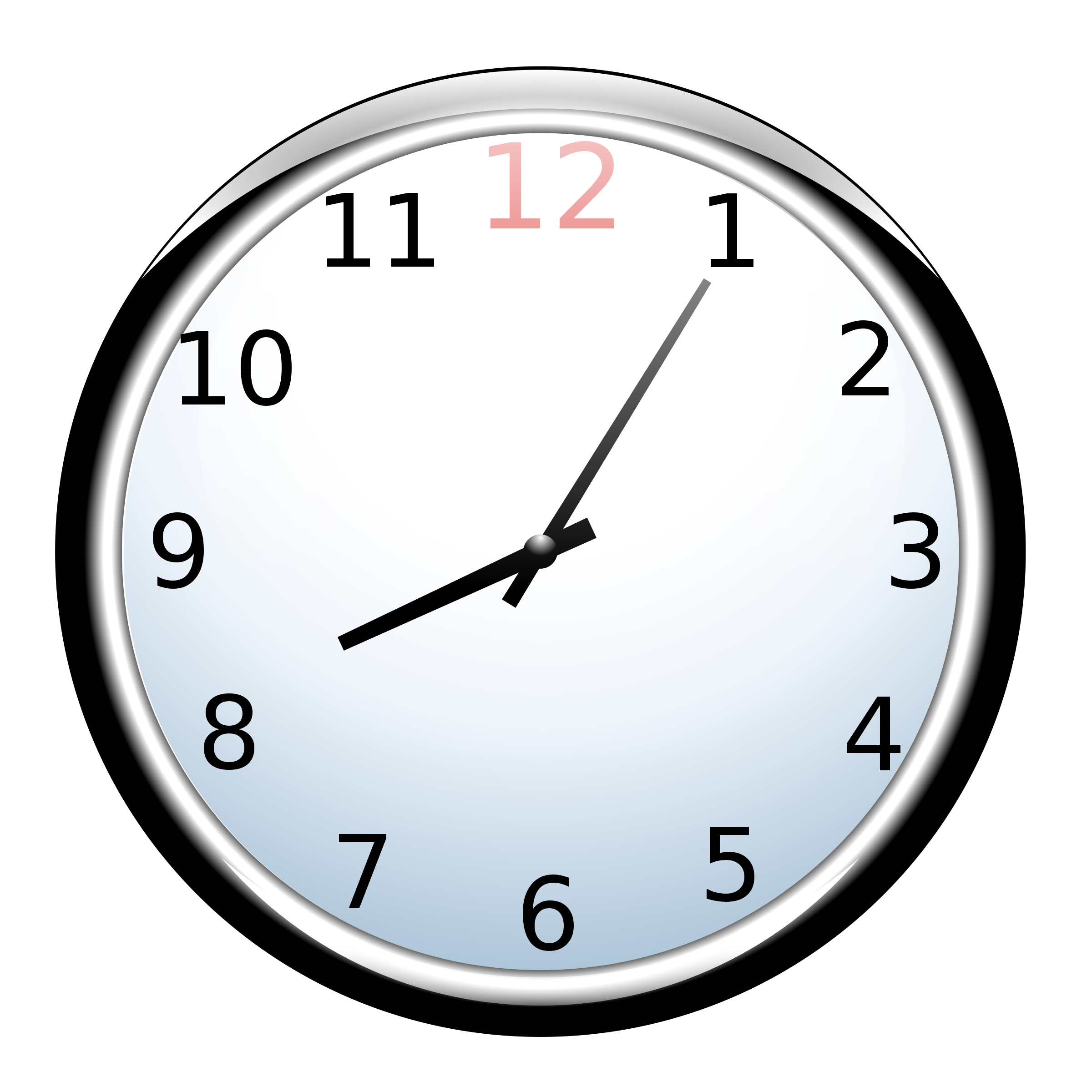 Clipart - clock with numbers