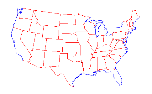 Maps: United States Map 1900