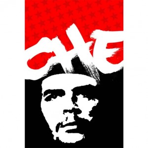 Che Guevara - Black Background Poster - Fab Furnish Online ...