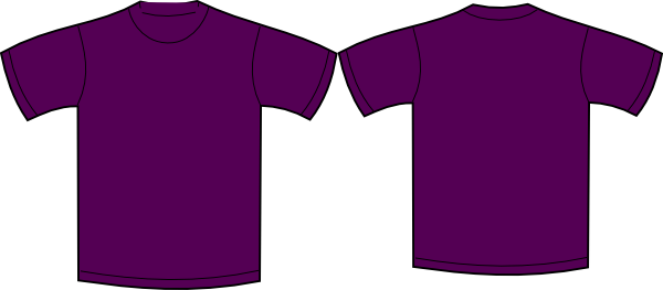 Plain Tshirt Purple Clip Art - vector clip art online ...