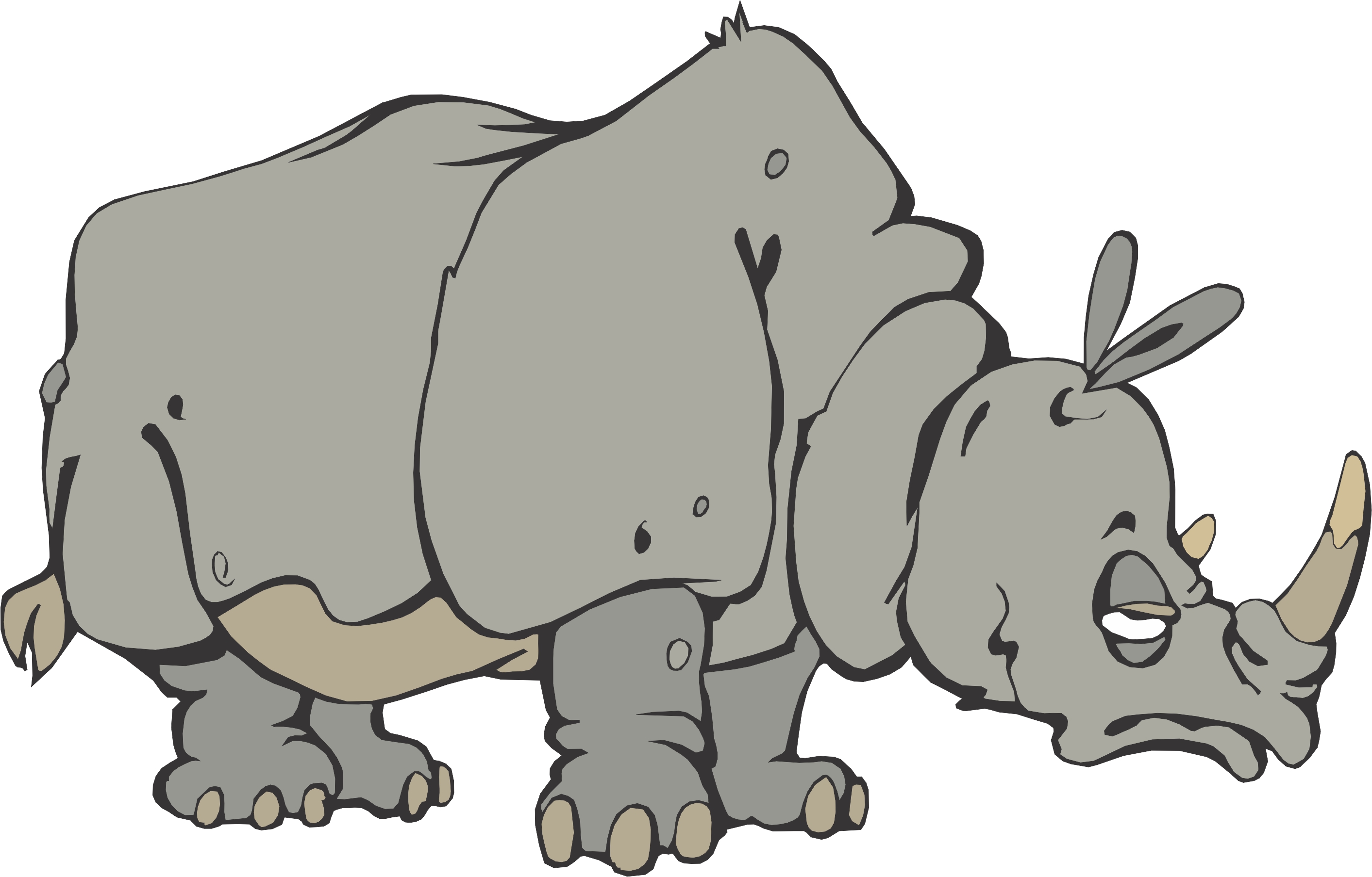 cartoon rhino clip art - photo #29