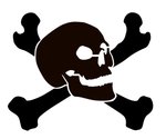 648 views Skull and Crossbones Stencil