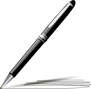 Stylish Pen clip art - vector clip art online, royalty free ...