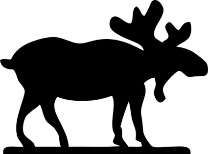 Download Moose Sihouette clip art Vector Free