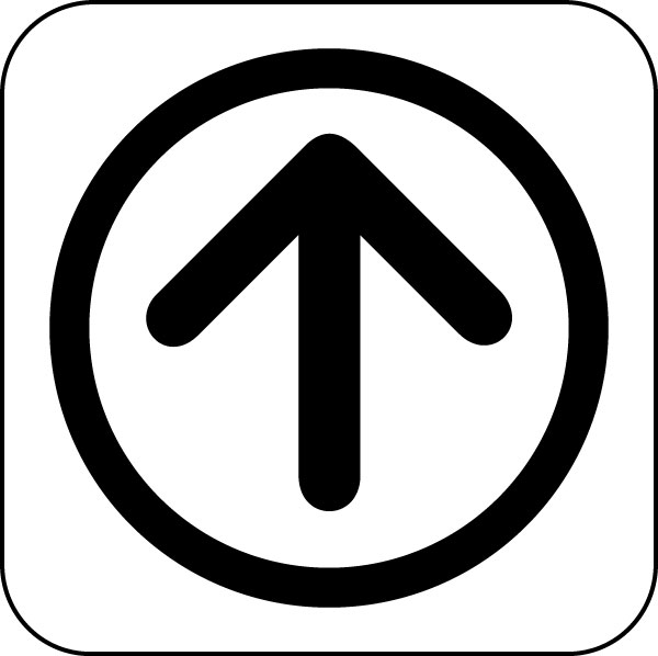 Arrow Up: Symbol, Image, Graphics for Direction Signage Design ...