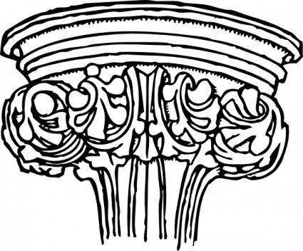 Early English Gothic Capital clip art Free vector in Open office ...