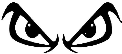 Angry eyes clip art