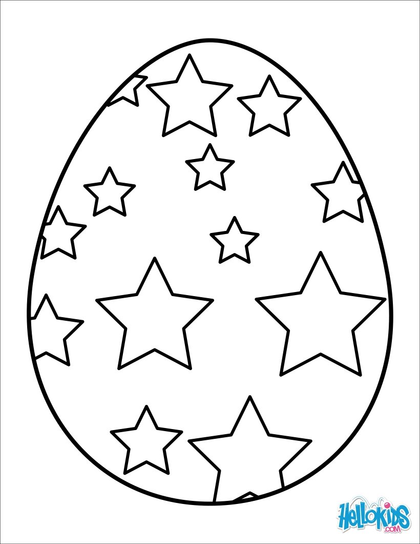 EASTER EGG coloring pages - Big Surprise Egg