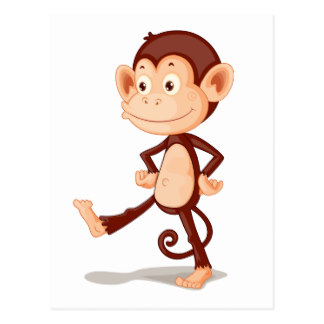 Monkey Cartoon Postcards | Zazzle