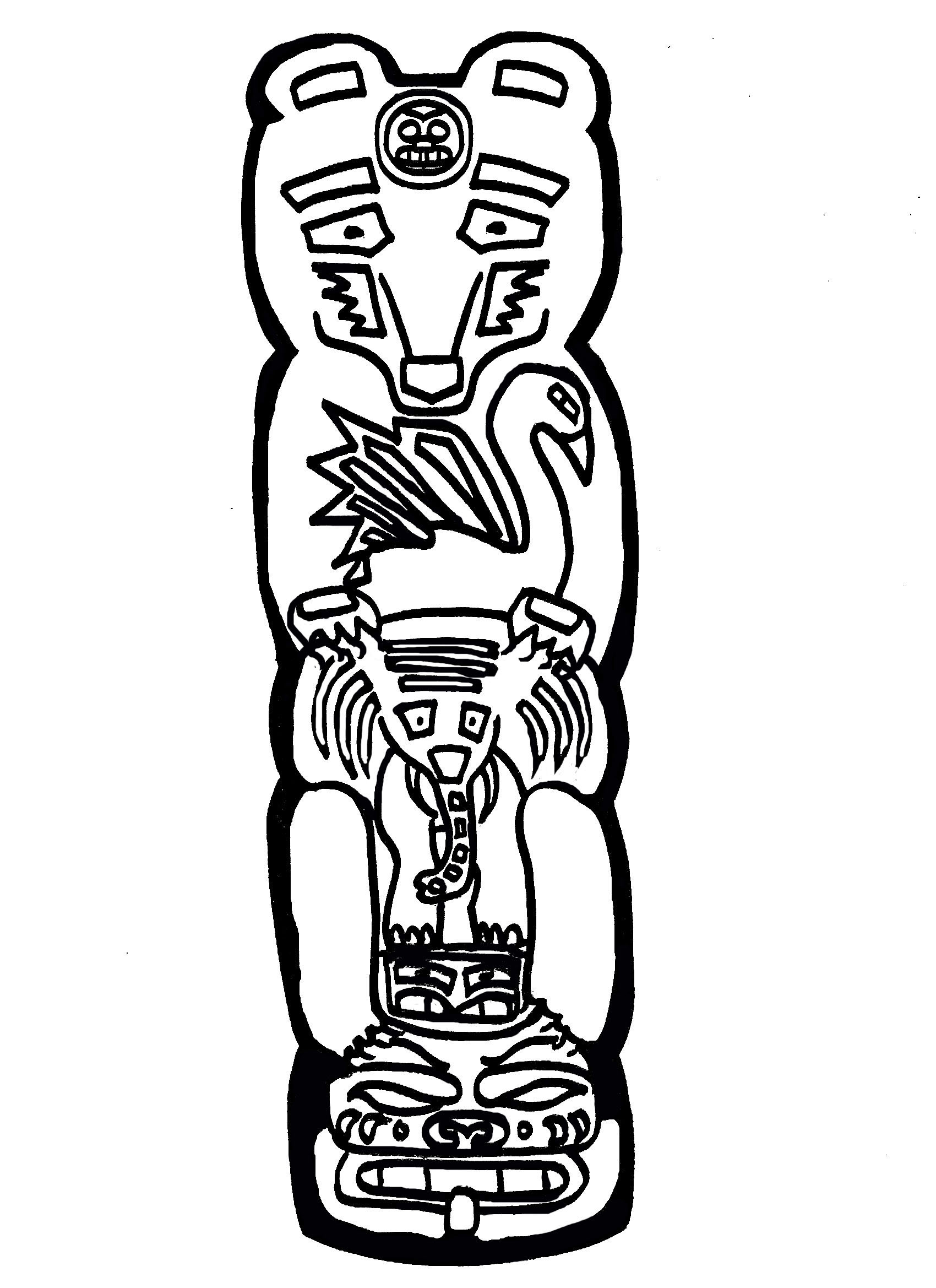 Totem Pole Vector - ClipArt Best