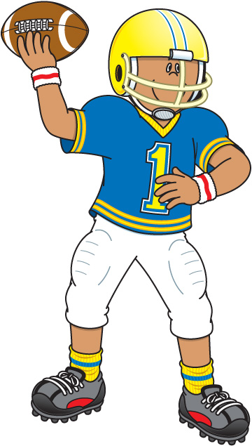 Football Player Clipart Black And White Free ...