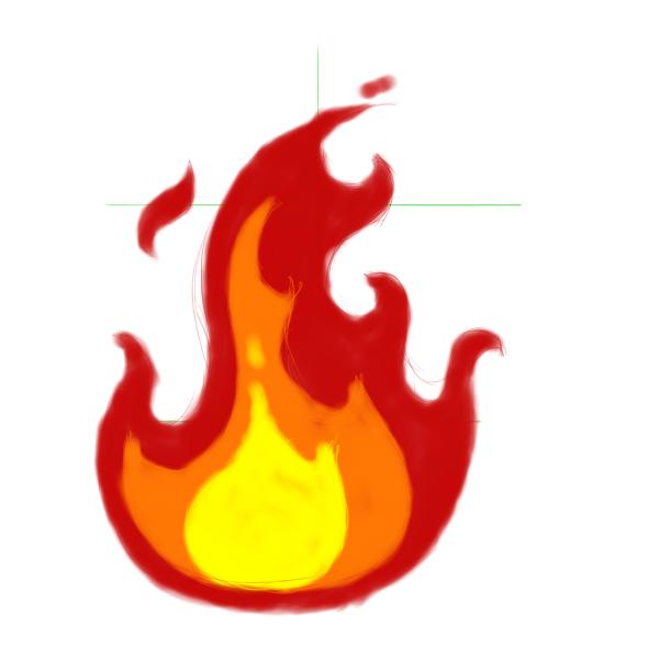How To Draw Cartoon Fire Flames - Free Clipart Images