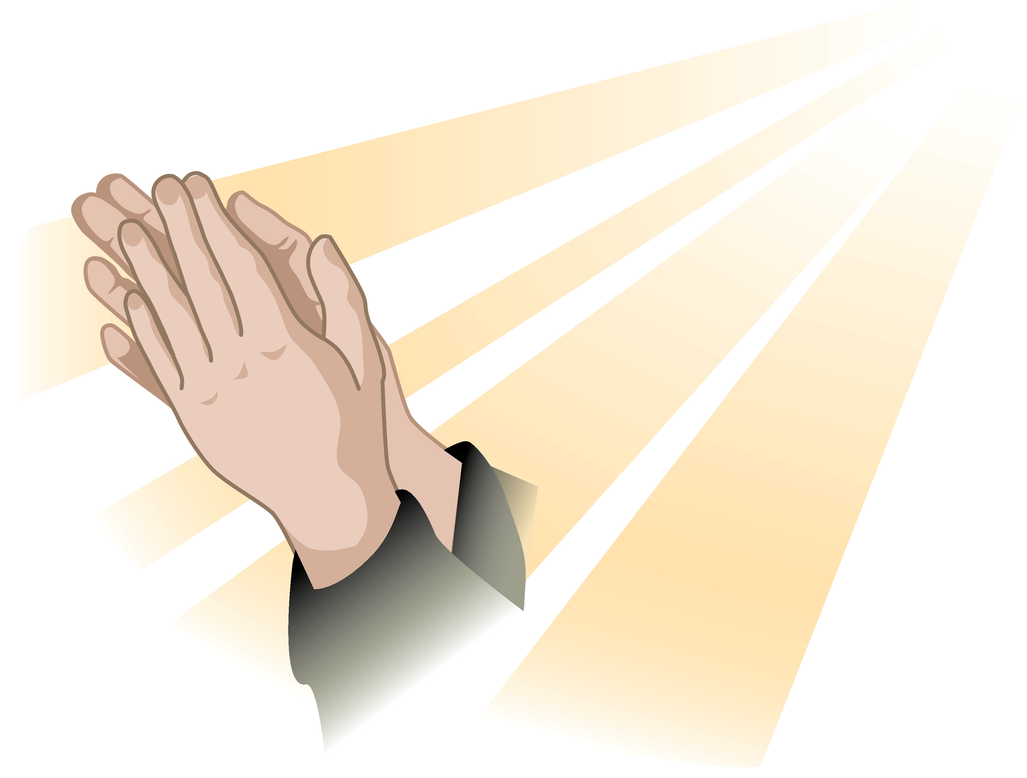 Cartoon Prayer Hands Clipart Best