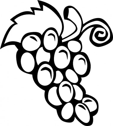 Grapes Clipart Black And White - Free Clipart Images