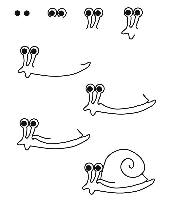 how to draw a slug Colouring Pages