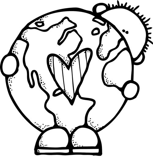 Earth Day Clipart Black And White - Free Clipart ...