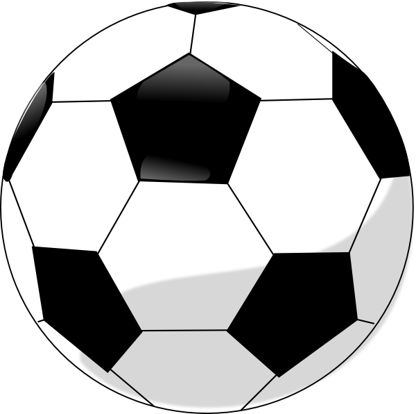 Soccer Ball Clip Art Outline White - Free Clipart ...
