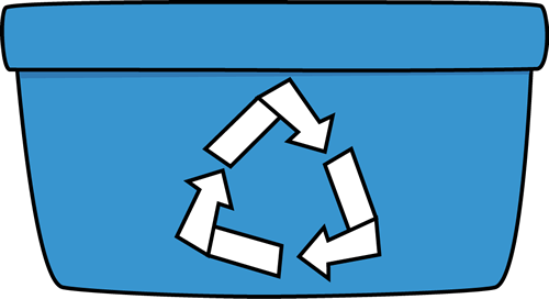 Recycling bins clipart