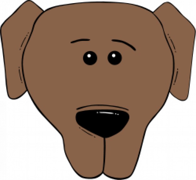 Dog Face Cartoon - World Label Vector | Free Download