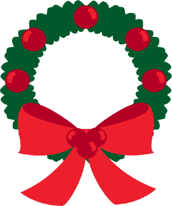 Clipart wreath holiday