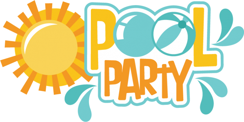 Adult Pool Party Clipart