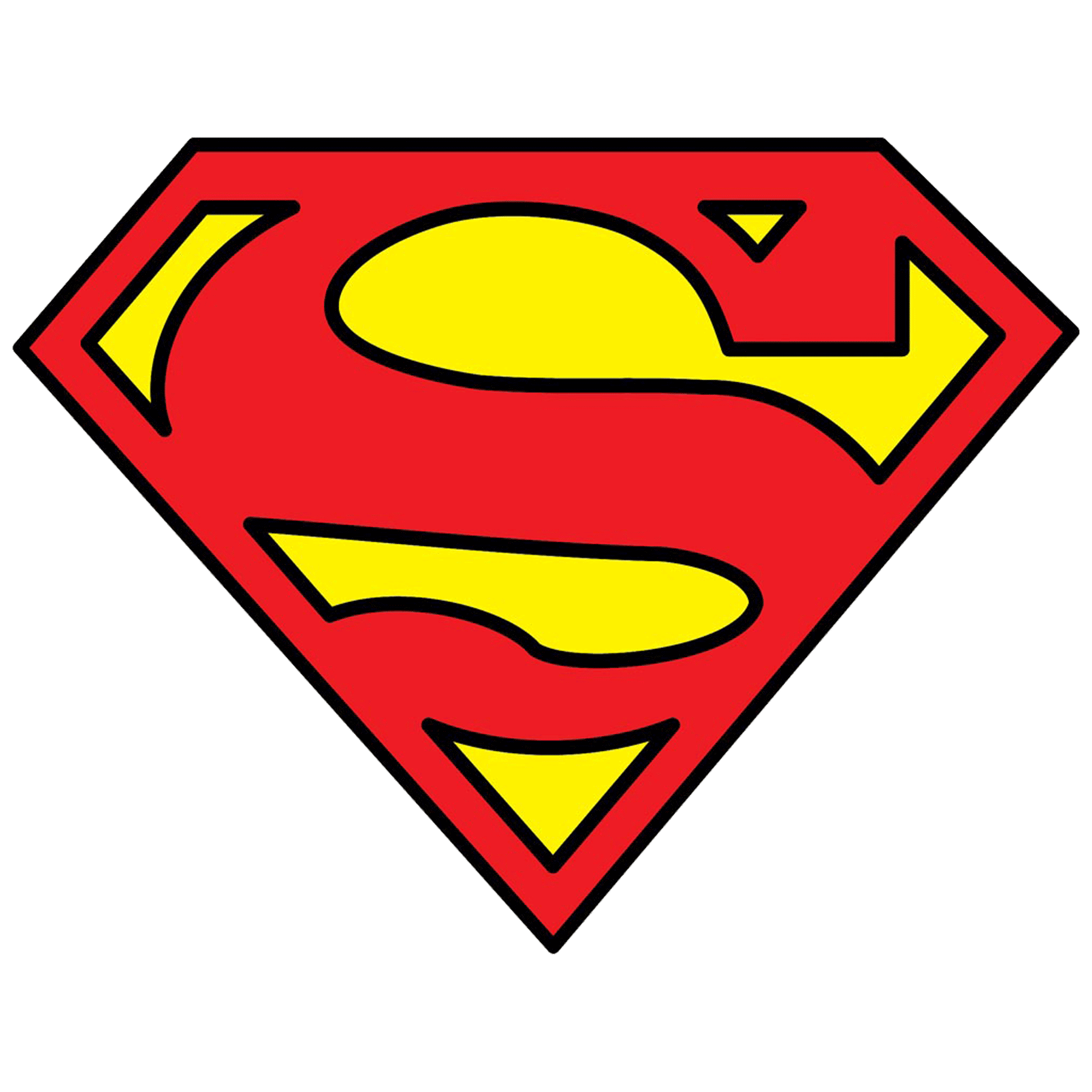 Superman Logo Stencil Template - Free Clipart Images
