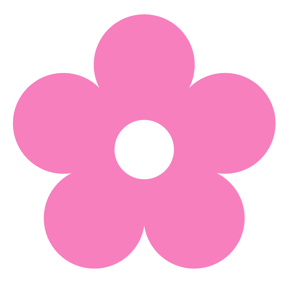 Pink clipart flowers