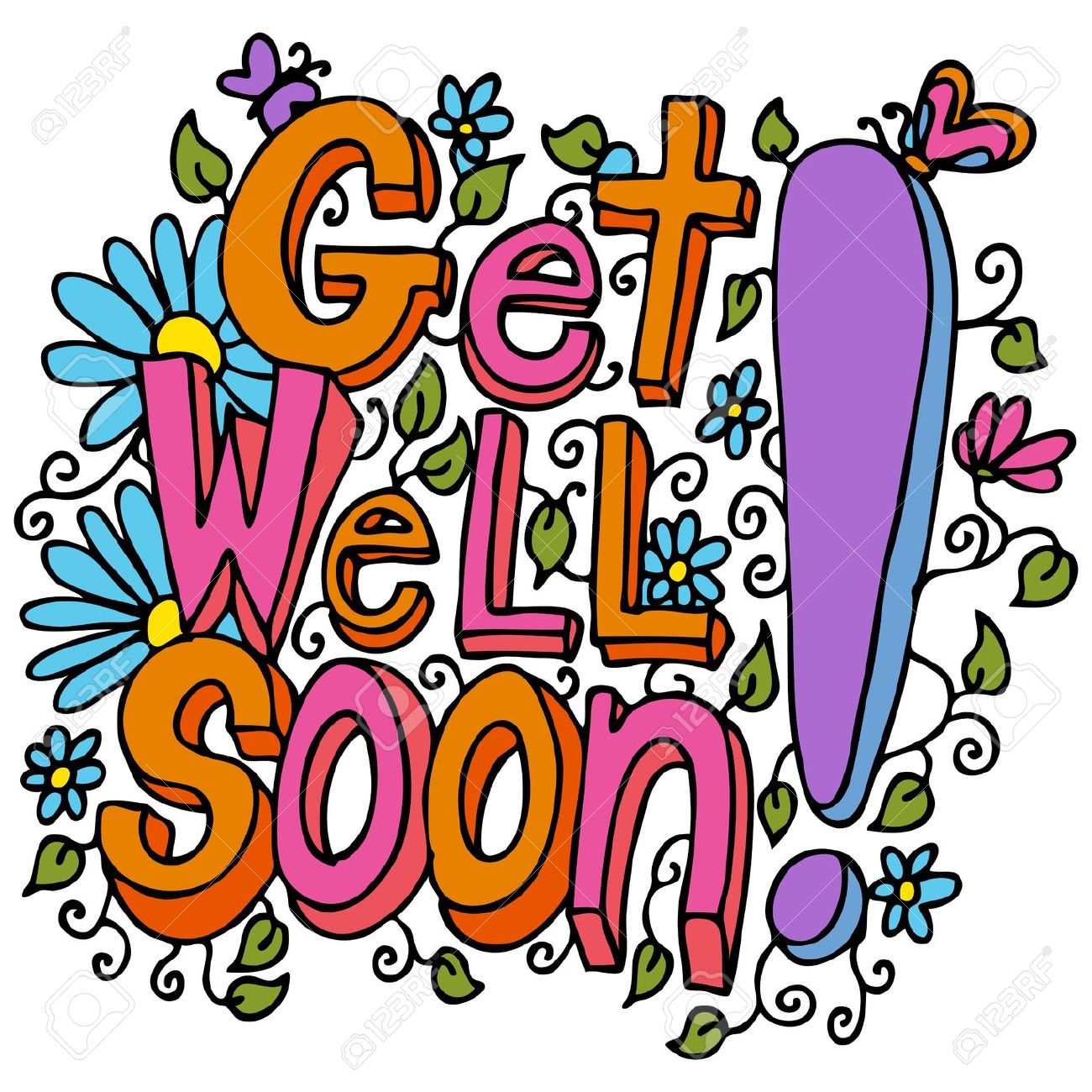 Get well soon clipart free