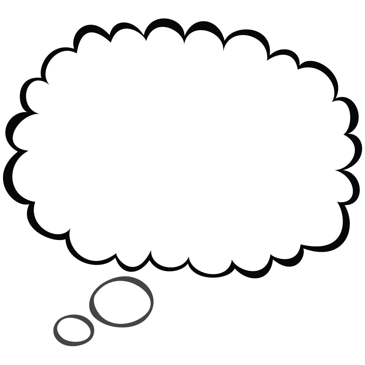 Thought bubble thought cloud clip art at vector clip art - Clipartix