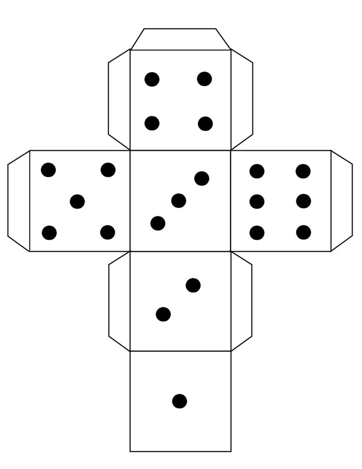 cuboid net template a4