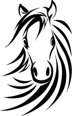 Tribal Horse Head Clip Art - Free Clipart Images