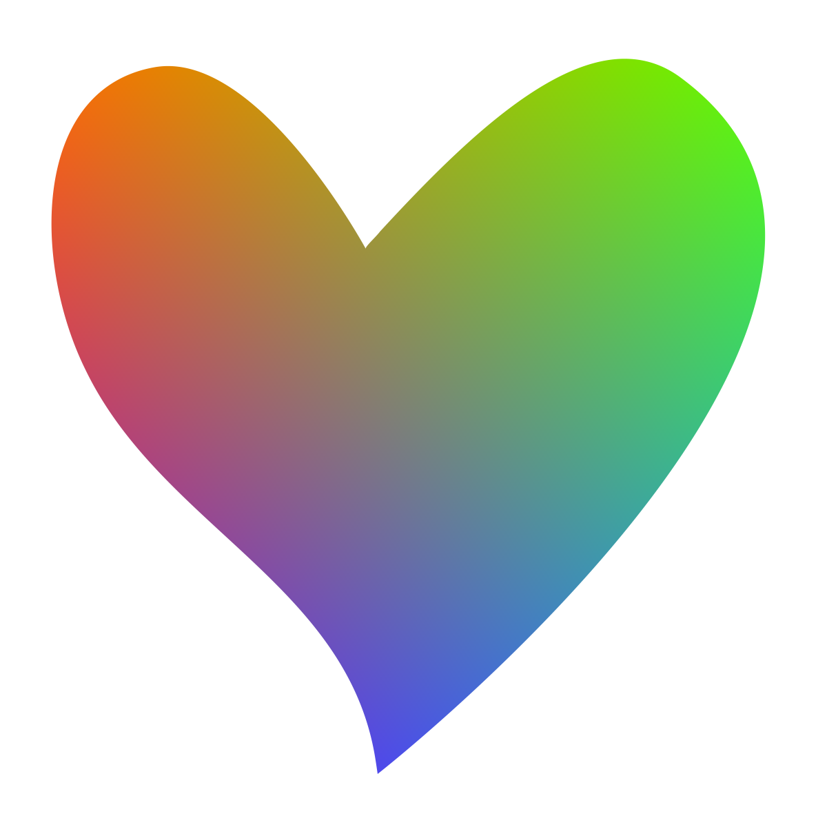 free rainbow heart clipart - Free Clipart Images