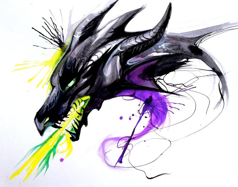 Throwback Dragons: Maleficent by Lucky978 on DeviantArt