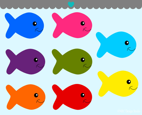 Colorful Fish Clip Art